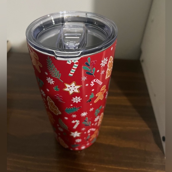 Holiday Red Tumbler with Festive Design - Picture 2 of 6